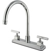 image:imageKingston Brass KS8792CQLLS Claremont Centerset Kitchen Faucet Polished BrassPolished Chrome