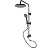 image:imageKingston Brass KSG2398D Concord Wall Mount Rain Drop Shower System with Hand Shower Brushed NickelMatte Black