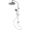image:imageKingston Brass KSG2398D Concord Wall Mount Rain Drop Shower System with Hand Shower Brushed NickelPolished Chrome