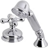 image:imageKingston Brass KSK3331AXTR Deck Mount Hand Shower with Diverter for Roman Tub Faucet Polished ChromePolished Chrome