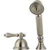 image:imageKingston Brass KSK3358ALTR Deck Mount Hand Shower with Diverter for Roman Tub Faucet Brushed Nickel