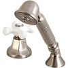 image:imageKingston Brass KSK4305PXTR Deck Mount Hand Shower with Diverter for Roman Tub Faucet Oil Rubbed BronzeBrushed Nickel