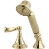 image:imageKingston Brass KSK5362FLTR Deck Mount Hand Shower with Diverter for Roman Tub Faucet Polished BrassPolished Brass