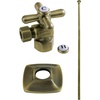 image:imageKingston Brass KTK110P1 Gehry Plumbing Toilet Trim Kit with Flange Polished ChromeAntique Brass