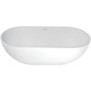 image:imageKingston Brass VRTRS653123 Aqua Eden 65Inch Solid Surface Stone Freestanding Oval Tub with Drain 641516 inch L x 30516 inch W x 2078 inch D Matte White70116 inch L x 3458 inch W x 20116 inch D