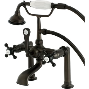 image:imageAqua Vintage AE103T5BX English Country Deck Mount Clawfoot Tub Faucet Oil Rubbed BronzeOil Rubbed Bronze