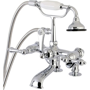 image:imageKingston Brass AE652T1 Auqa Vintage 7inch Adjustable Clawfoot Tub Faucet with Hand Shower Polished ChromePolished Chrome