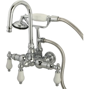 image:imageKingston Brass CC12T1 Vintage Leg Tub Faucet with Hand Shower 458Inch Polished ChromePolished Chrome