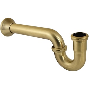 image:imageKingston Brass CC2246 114 or 112 x 112 PTrap with Bell Flange 13116 Length 18 Gauge Polished NickelBrushed Brass