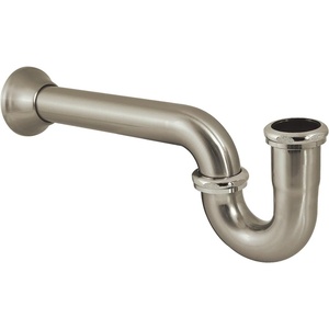 image:imageKingston Brass CC2246 114 or 112 x 112 PTrap with Bell Flange 13116 Length 18 Gauge Polished NickelBrushed Nickel