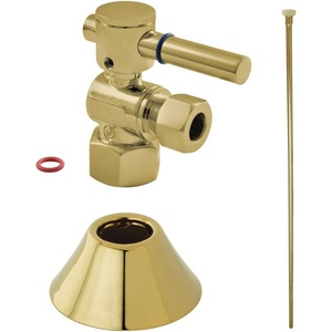 image:imageKingston Brass CC43107DLTKF20 Modern Plumbing Toilet Trim Kit 12 IPS x 38 OD Comp Brushed Brass