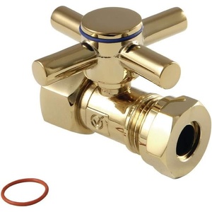 image:imageKingston Brass CC44152DX Concord 12 IPS x 12 or 716 Slip Joint Straight Valve Polished Brass