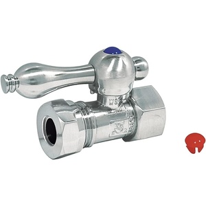 image:imageKingston Brass CC44158 Quarter Turn Valve 12 FIP X 12 or 716Inch Slip Joint Brushed NickelPolished Chrome