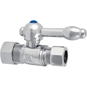 image:imageKingston Brass CC44452KL Vintage 58Inch OD x 12Inch OD Compression Straight Stop Valve Polished BrassPolished Chrome