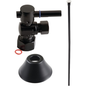image:imageKingston Brass CC53300DLTKF20 Modern Plumbing Toilet Trim Kit 58 x 38 OD Comp Matte Black