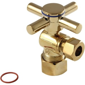 image:imageKingston Brass CC53302DX Concord 58 x 38 OD Comp Quarter Turn Angle Stop Valve Polished Brass