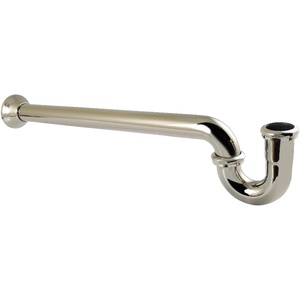 image:imageKingston Brass CC7126 112 PTrap with Bell Flange 24 Length 18 Gauge Polished NickelPolished Nickel