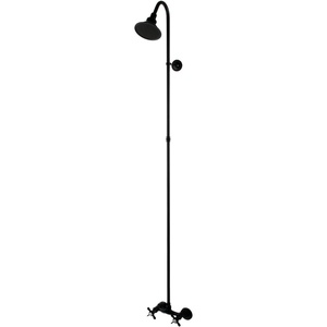 image:imageKingston Brass CCK2131BEX Essex Shower Combo Polished ChromeMatte Black