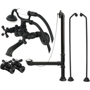 image:imageKingston Brass CCK265MBD Vintage Clawfoot Tub Faucet Package Matte Black 25 x 1575 x 731