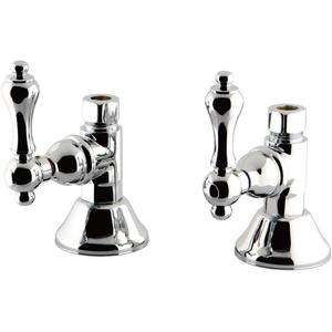 image:imageKingston Brass CCK44155AX Straight Stop Shutoff Valve Oil Rubbed BronzePolished Chrome