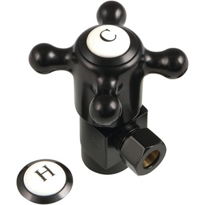 image:imageKingston Brass CD43300BX 12IPS x 38OD AntiSeize Quarter Turn Angle Stop Matte Black