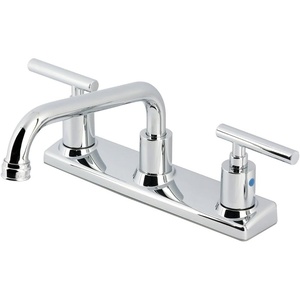 image:imageKingston Brass FB2135CML Manhattan 8 Centerset Kitchen Faucet Oil Rubbed BronzePolished Chrome
