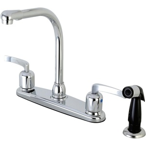 image:imageKingston Brass FB751EFL Centurion 8Inch Centerset Kitchen Faucet with Sprayer Polished Chrome