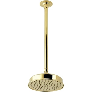 image:imageKingston Brass K324K23 Trimscape 8 Round Brass Shower Head with 17 Ceiling Mounted Shower Arm Antique BrassPolished Brass