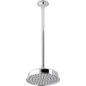 image:imageKingston Brass K324K23 Trimscape 8 Round Brass Shower Head with 17 Ceiling Mounted Shower Arm Antique BrassPolished Chrome