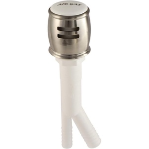 image:imageKingston Brass K511PB Heritage Dishwasher Air Gap Polished BrassBrushed Nickel