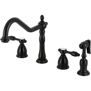 image:imageKingston Brass KB1790TALBS Tudor Widespread Kitchen Faucet Matte BlackMatte Black