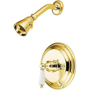 image:imageKingston Brass KB3632PLSO Restoration SingleHandle Pressure Balanced Shower Faucet in Polished BrassPolished Brass