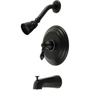 image:imageKingston Brass KB3633ACL American Classic SingleHandle Pressure Balanced Tub and Shower Faucet in Antique BrassMatte Black
