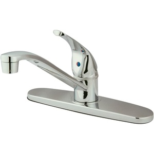 image:imageKingston Brass KB5710 Chatham Single Lever Handle Kitchen Faucet without Sprayer 8Inch Polished ChromePolished Chrome