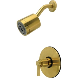 image:imageKingston Brass KB6692NDLSO NuvoFusion SingleHandle Pressure Balanced Shower Faucet Polished BrassBrushed Brass
