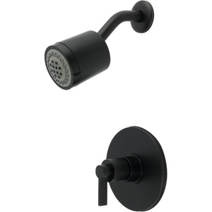 image:imageKingston Brass KB6692NDLSO NuvoFusion SingleHandle Pressure Balanced Shower Faucet Polished BrassMatte Black