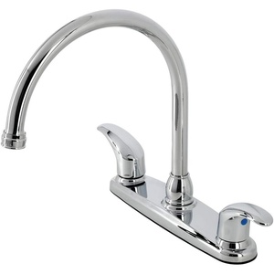 image:imageKingston Brass KB6791LLLS 8Inch Centerset Kitchen Faucet Polished ChromePolished Chrome