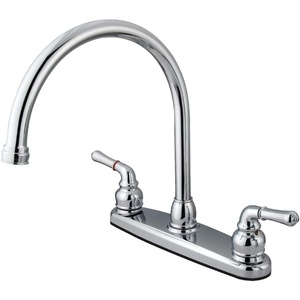 image:imageKingston Brass KB796LS Magellan Centerset Kitchen Faucet Antique CopperPolished Chrome