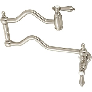 image:imageKingston Brass KS2102BAL Heirloom TwoHandle Pot Filler in Polished BrassBrushed Nickel