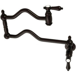 image:imageKingston Brass KS2102BAL Heirloom TwoHandle Pot Filler in Polished BrassOil Rubbed Bronze