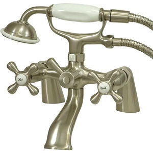 image:imageKingston Brass KS267SN Kingston Clawfoot Tub Faucet with Hand Shower Brushed NickelBrushed Nickel