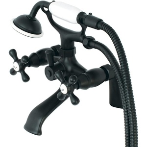 image:imageKingston Brass KS267SN Kingston Clawfoot Tub Faucet with Hand Shower Brushed NickelMatte Black