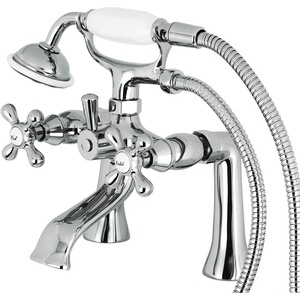 image:imageKingston Brass KS268PB Kingston Clawfoot Tub Faucet with Hand Shower Polished BrassPolished Chrome