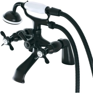 image:imageKingston Brass KS287MB Essex Clawfoot Tub Faucet with Hand Shower Matte BlackMatte Black