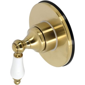 image:imageKingston Brass KS3037PL 3Way Diverter Valve with Trim Kit Brushed Brass