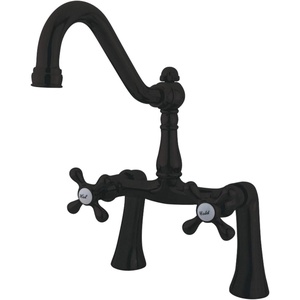image:imageKingston Brass KS3235AX Restoration 7Inch Center Deck Mount Clawfoot Tub Faucet Oil Rubbed BronzeOil Rubbed Bronze
