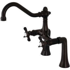 image:imageKingston Brass KS3235BEX Essex 7Inch Center Deck Mount Clawfoot Tub Faucet Oil Rubbed BronzeOil Rubbed Bronze