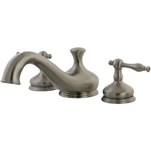 image:imageKingston Brass KS3338NL Heritage Roman Tub Filler with Metal lever handle Brushed NickelBrushed Nickel