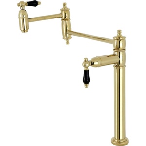 image:imageKingston Brass KS3707PKL Duchess Deck Mount Pot Filler Brushed BrassOil Rubbed Bronze