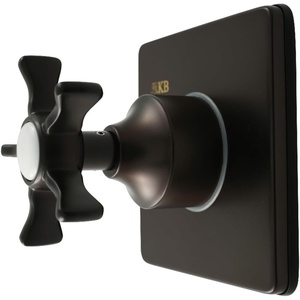 image:imageKingston Brass KS4041NX Hamilton SingleHandle SixWay Diverter Valve with Square Trim Kit Polished ChromeOil Rubbed Bronze